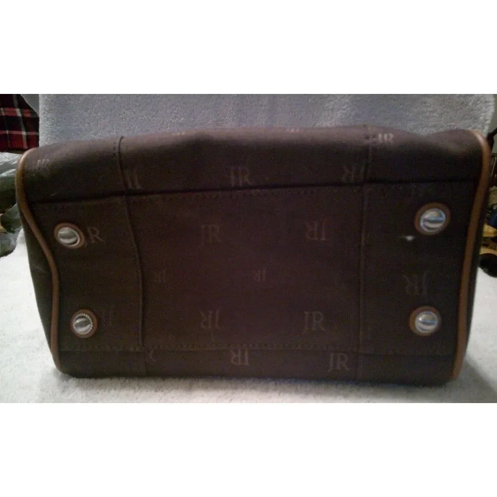 Judith Ripka‎ Brown Signature Canvas Satchel Handbag